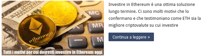 investire in Ethereum