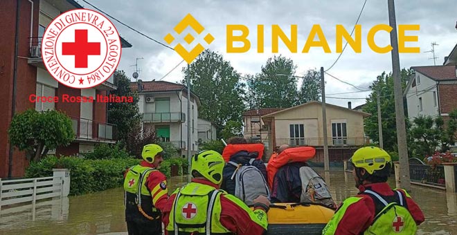 Binance: Un gesto di solidarietà per l'Emilia-Romagna