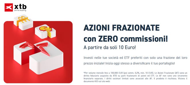 Investire in Azioni Frazionate con XTB