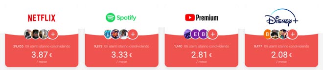 Gamsgo abbonamenti condivisi