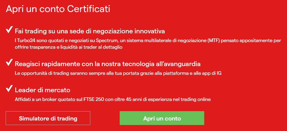 Apri un conto Certificati
