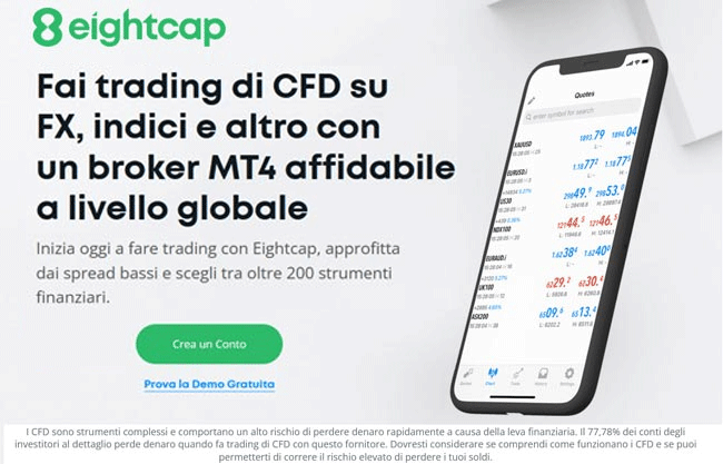 Trading con Eightcap