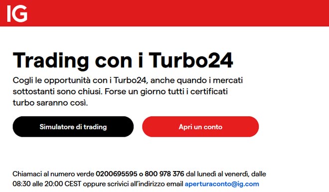 Prova il trading con i Turbo24