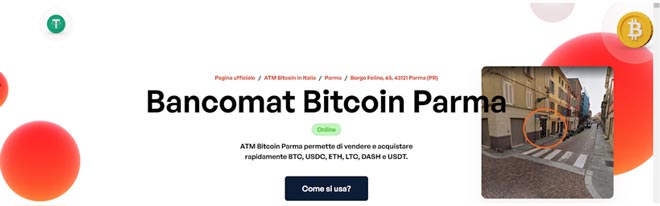 Riserve e sicurezza in Bitcoin ATM Parma