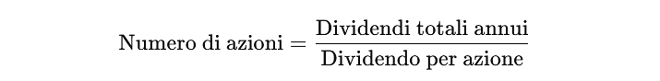 calcolo dividendi