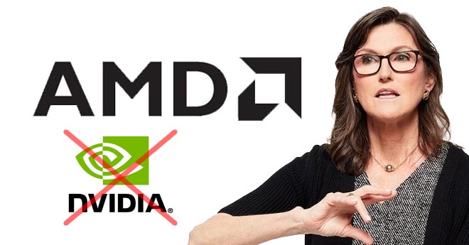 Cathie Wood vende Nvidia e investe in AMD. Cambio di rotta per ARK Invest