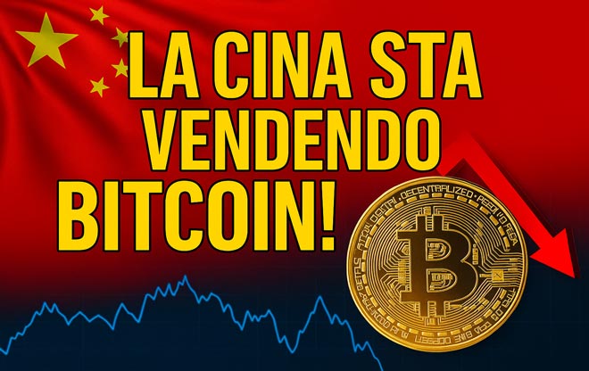 La Cina sta vendendo Bitcoin! Il BTC regge, ma la minaccia è doppia