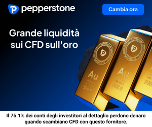 Inizia a fare trading su Oro con Pepperstone