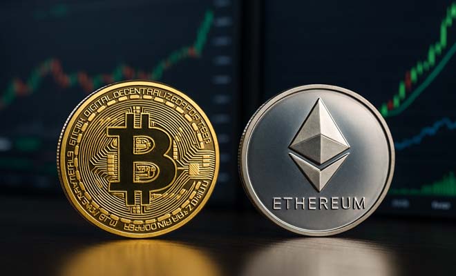 Bitcoin regge, Ethereum fatica: due traiettorie divergenti
