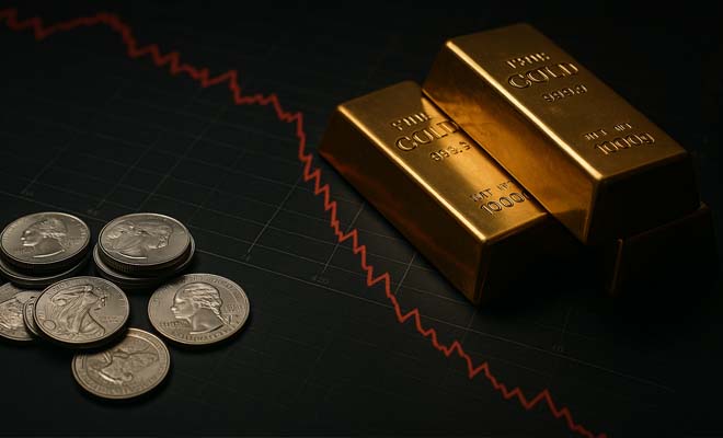 Oro e Argento crollano dopo anni di rialzi: segnale di allarme per i mercati globali?