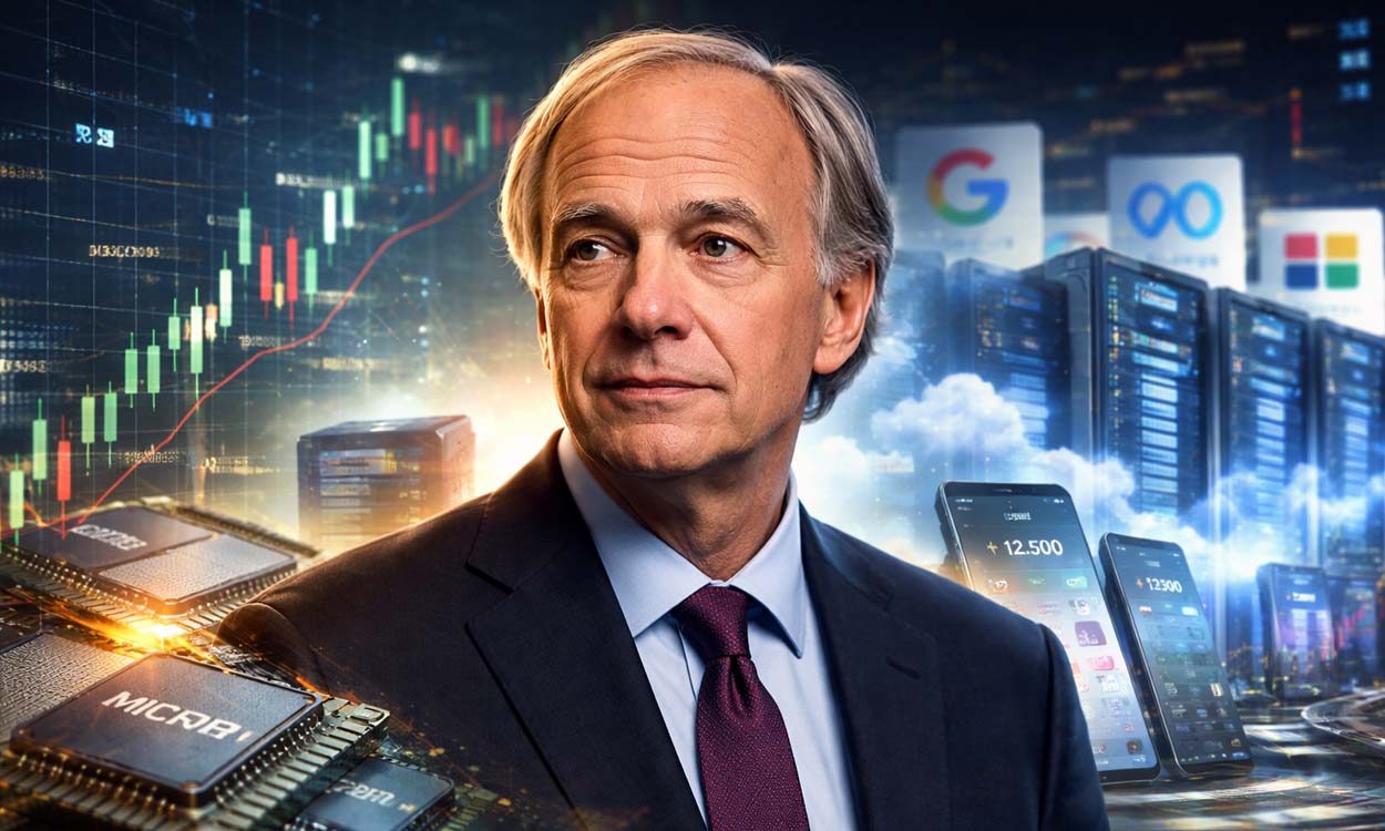 Ray Dalio cambia strategia: meno Big Tech, più AI, cloud e fintech