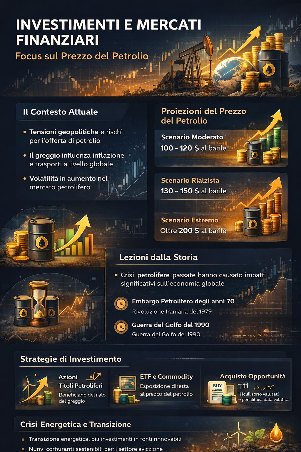 analisi andamento prezzo del petrolio mercato energetico globale