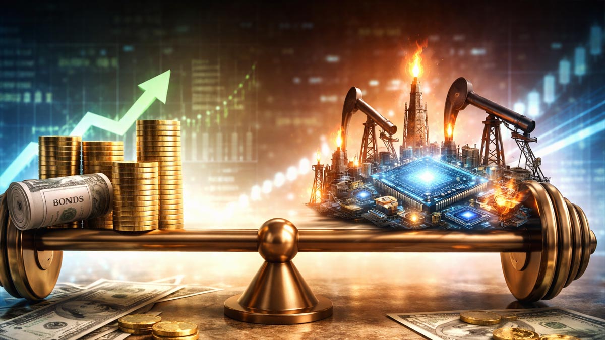 barbell strategy investimenti portafoglio difensivo azioni AI energia