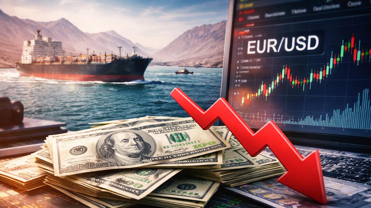 Dollaro in calo e mercati in fermento dopo la riapertura dello Stretto di Hormuz
