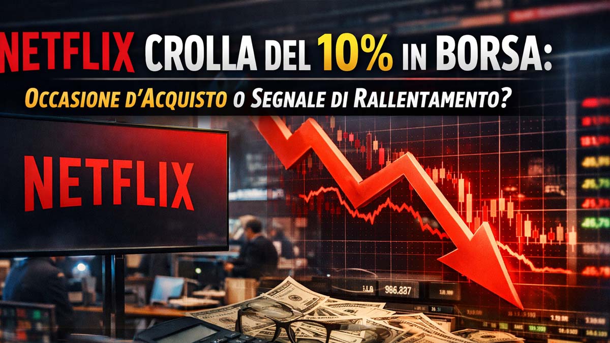Netflix crolla del 10% in borsa: occasione d’acquisto o segnale di rallentamento?